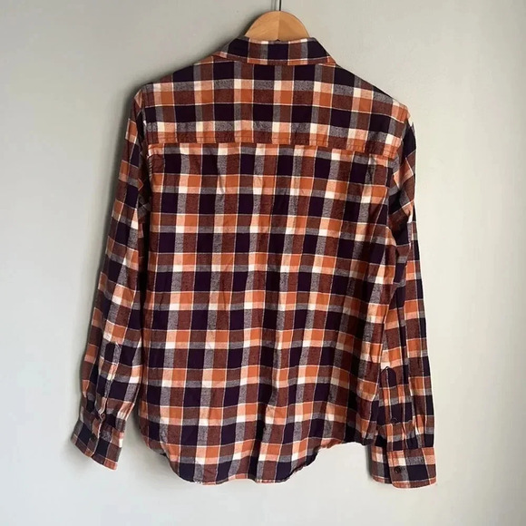 NEW Pact currant plaid mila flannel organic cotton shirt - Picture 2 of 9